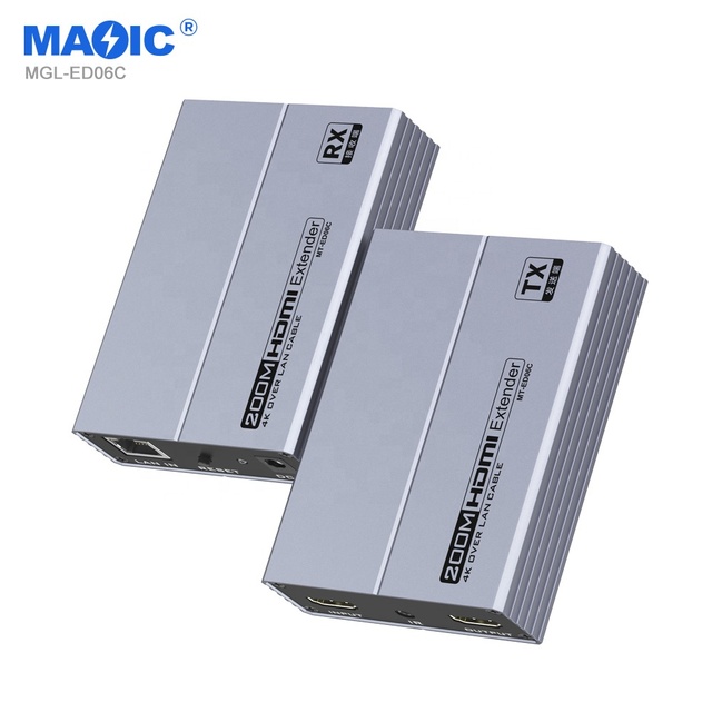 200m Hdmi IR Extender Cat6 hdmi Extender Over Ethernet hdmi Transmitter and Receiver for Display Monitor