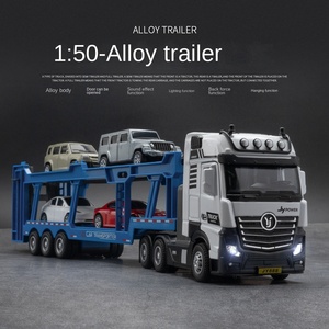 Remorque <span class=keywords><strong>en</strong></span> alliage 1:50 de simulation Véhicule d'ingénierie militaire Jouets pour enfants <span class=keywords><strong>en</strong></span> plastique avec modèle de creusement <span class=keywords><strong>en</strong></span> boîte - Product Image 2