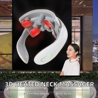 Masseur de cou chauffant portable 3D Shiatsu, sans fil, soulagement de la douleur corporelle, modèle électrique à impulsions cervicales JT-88 OEM/ODM Chine