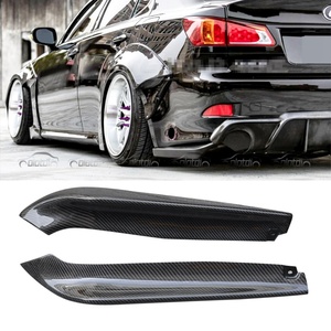 Carbon Fiber Rear Bumper <b>Lips</b> Flaps Rear Side <b>Splitters</b> for Lexus IS F Sport 2005+ - Product Image 3