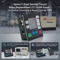 Panel de Control del Compresor de Aire Centrífugo Ingersoll Rand Centac, Panel de Interfaz de Operador HMI, Número de Pieza: 22110399 / Firmware: V6650