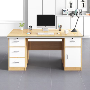 Escritorio de Oficina Rectangular de Diseño Simple con Cajones para Personal, Gerentes, Contabilidad y Uso con Computadora - Product Image 4