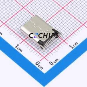 UC13-0B24F00P11 USB Connector SMD Connector ( Connector Type: Type-<b>C</b> )( Gender: Female )( Mounting Type: <b>Clamp</b> Plate ) - Product Image 2