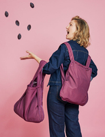 Sac à dos de shopping convertible, sac fourre-tout réutilisable, grande capacité, pliable, pour femmes, courses quotidiennes, voyages, logo personnalisé, OEM