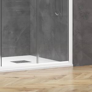 Kamalu KE-6000B Moderna Parete Doccia Scorrevole Doppia 70x180 Bianco Opaco con Telaio in Alluminio per Bagno o Cabina Doccia - Product Image 4