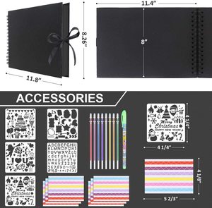 Album di foto del libro di avventura Scrapbook libro di foto fatto a mano fai-da-te Scrapbook di famiglia libro di memorie di nozze regalo <span class=keywords><strong>per</strong></span> un amico di famiglia - Product Image 3