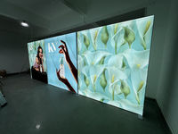 Affichage modulaire portable en tissu SEG, panneau lumineux multi-panneaux, signalétique de stand d'exposition rétroéclairée pour salon professionnel