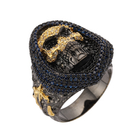 Reaper – bague en argent Sterling 925 pour homme, Zircon cubique, Hip Hop, Death