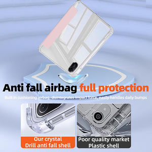 Y-Falt PU-Hülle für Xiaomi Redmi Pad <span class=keywords><strong>2</strong></span> 11 Zoll 2025 mit Stifthalter Stoßfeste Transparente Acryl-Abdeckung 6-in-1 Y-förmiger Dreifach-Ständer - Product Image 3