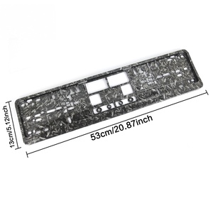 Cadre de plaque d'immatriculation semi-ouvert standard européen, directement de l'usine, pour plaque d'immatriculation européenne - Product Image 2