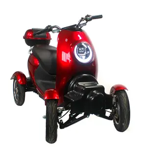Fabrika satış akıllı katlanabilir elektrikli engelli Scooter 4 tekerlek