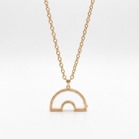Collana con Ciondolo a Scatola Trasparente Girevole Placcata Oro 18k con Design Cavo Fai-da-te, Charms Personalizzabili, Gioielli a Medaglione Vuoto
