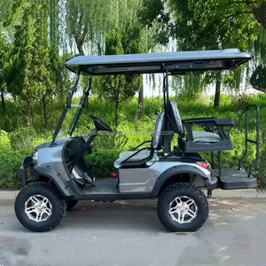 Voiturette de <span class=keywords><strong>golf</strong></span> électrique tout-terrain 4 places, 48V 72V 96V, robuste, avec auvent et siège arrière rabattable - Product Image 2
