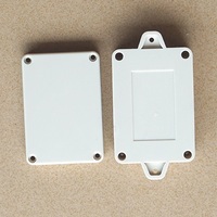 83*58*33mm IP65 Caja impermeable de plástico blanco con orejas carcasa impermeable montaje en pared ABS caja de alimentación PCB placa de circuito Shell