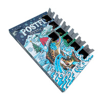 Boîte à pêche mystère avec logo personnalisé, Calendrier de l'Avent de la pêche 24 jours, Papier artistique, Doublure en éponge, Lamination mate, Gaufrage