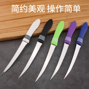Stainless Steel Steak Knife Set 12 Pcs Colorful Serrated Blades For Kitchen Use - Product Image 2