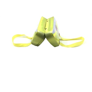 Factory Supply Custom Foam Inserted Trapezoidal Tin Box, Yellow Small Metal Gift <b>Case</b> for Jewelry, Watch, <b>Earring</b> Storage - Product Image 4