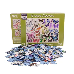 Fabricant personnalisé OEM impression rompecabezas 1000 pièces papier puzzle cadeau pour adulte