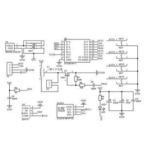 USB-Luftbefeuchter-Set mit OLED-Temperatur- und Feuchtigkeitsanzeige, Zerstäuber, steuerbare Luftfeuchtigkeit, Timing, DIY-Schweißteile, Schaltkreis - Product Image 6