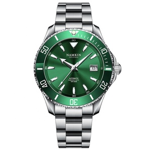 1Customized Luxury Men's Stainless Steel Mechanical Watch Water Resistant Pointer Dial <b>Chronograph</b> Fashion Hangzhou Movement - Product Image 1
