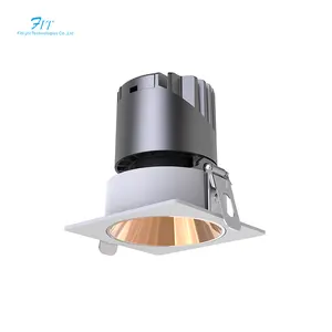 Meilleure vente 15W carré COB Vintage noir <span class=keywords><strong>Mini</strong></span> <span class=keywords><strong>Spot</strong></span> luminaire moderne 15W LED bureau hôtel projecteurs Auto couleur aluminium - Product Image 1