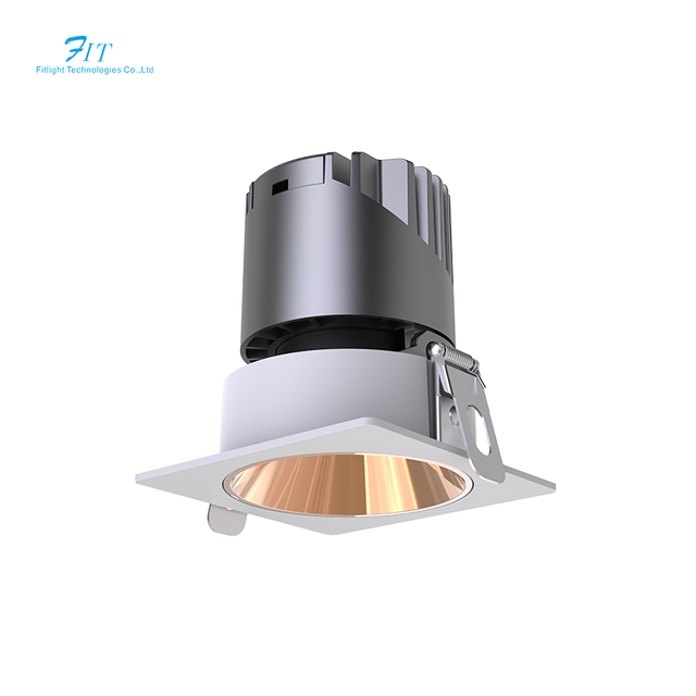 Best Selling 15W Square COB Vintage Black Mini Spot Light Fixture Modern 15W LED Office Hotel Spotlights Auto Color Aluminum