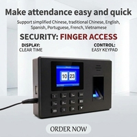 JINGXIN Mitarbeiter-Anwesenheitserfassungssystem 250g 170mm TFT-Farbdisplay USB-Fingerabdruck-Zeiterfassung mit SSR-Bericht für kleine Geschäfte