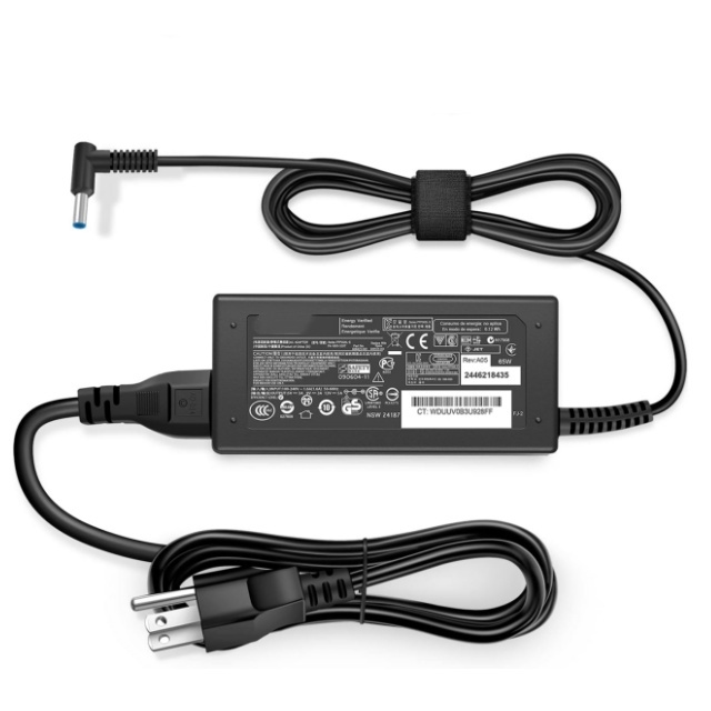 ORG Standard Charger Laptop Compatible with HP Laptop Computer 65W 45W Smart Blue Tip Power Adapter