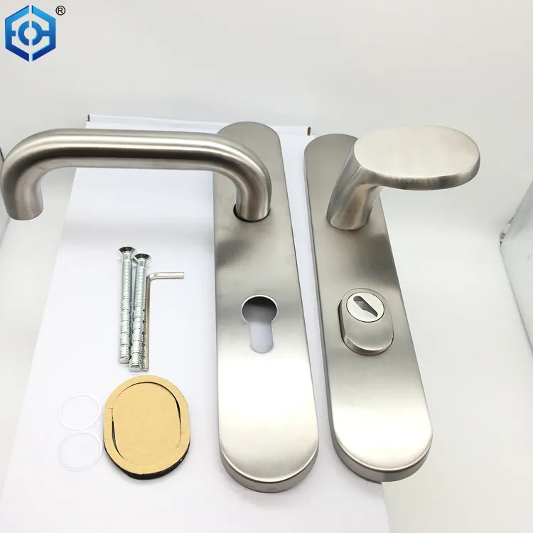 Stainless Steel 304 Tubular plate security door handle
