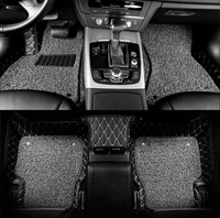 Vente chaude d'usine Double couche avec tapis de bobine en cuir 7D tapis de voiture antidérapant utilisé pour toyota premio allion axio vitz