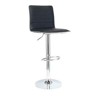 Silla de Bar Moderna Giratoria y Ajustable, Taburete de Bar Acolchado de Cuero Sintético con Altura Ajustable para Barra de Cocina o Isla - Product Image 3
