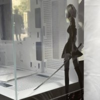 Vente en gros NieR: Automates Gravure Peinture Châssis personnalisé Tour moyenne Boîtiers d'ordinateur Jeu avec fenêtre à panneau latéral