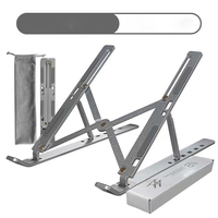 Support pour ordinateur portable réglable en hauteur OEM ODM, pliable, en métal, avec support antidérapant en silicone pour ordinateur portable de 11 à 17 pouces