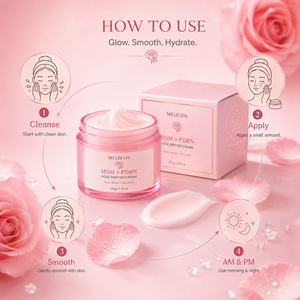 Crème <span class=keywords><strong>Visage</strong></span> Bio Anti-Âge et Éclat OEM au MSM Naturel, PDRN, Peptides <span class=keywords><strong>de</strong></span> <span class=keywords><strong>Rose</strong></span>, <span class=keywords><strong>Eau</strong></span> <span class=keywords><strong>de</strong></span> <span class=keywords><strong>Rose</strong></span> et Huile <span class=keywords><strong>de</strong></span> <span class=keywords><strong>Rose</strong></span> - Product Image 5