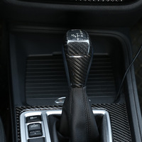Pour BMW Série 1 et Série 2 2016-2019, couvre-levier de vitesses en fibre de carbone authentique et modification intérieure du levier de vitesses pour BMW F30