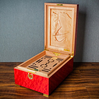 Eonluxe Humidor à cigares de luxe léger, Édition limitée Année du Cheval, Double compartiment, en bois de cèdre sculpté, Grande capacité, Boîte de maturation pour cigares NEUF