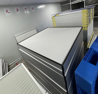 Nuevo elemento de filtro de aire de fibra de vidrio de filtro de caja para unidad de filtro de ventilador Laminar FFU de sala limpia
