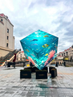 Solución de Video Wall LED 3D para Exteriores, Administrada en la Nube