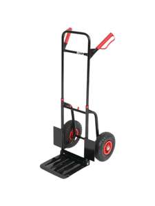 Chariot à main en acier de 200 kg de capacité, chariot à roulettes, chariot pour entrepôt, construction, transport en usine - Product Image 1