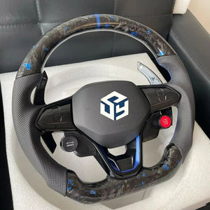 Volant en fibre de carbone pour Volkswagen <span class=keywords><strong>Golf</strong></span> 8 GTI Polo, modification et amélioration du volant - Product Image 1