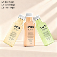 Bouteille de jus en plastique carré PET clair bouteille à boire pour l'emballage des boissons