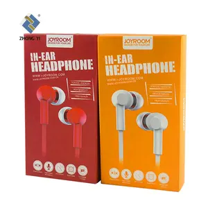 Custom headset headphone earphone packaging paper box with foam insert sports earphone box