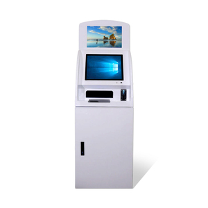 Yeni tasarım kapasitif dokunmatik ekran kart okuyucu QR kod tarayıcı bilet baskı Self servis Kiosk çift ekran ATM makinesi - Product Image 1