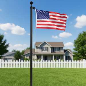 ชุดเสาธงอะลูมิเนียมแบบถอดได้ ขนาด 30 ฟุต สีดำ สำหรับธงกลางแจ้ง - Product Image 2