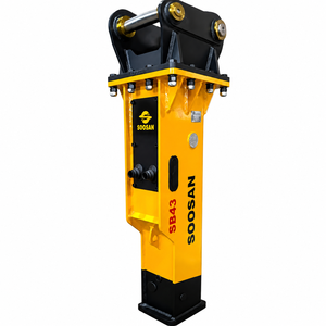 Nouveau marteau hydraulique de type boîte SB43 pour engins de construction minière, pour excavatrices de 6 à 9 tonnes, avec boîte de vitesses à burins - Product Image 1
