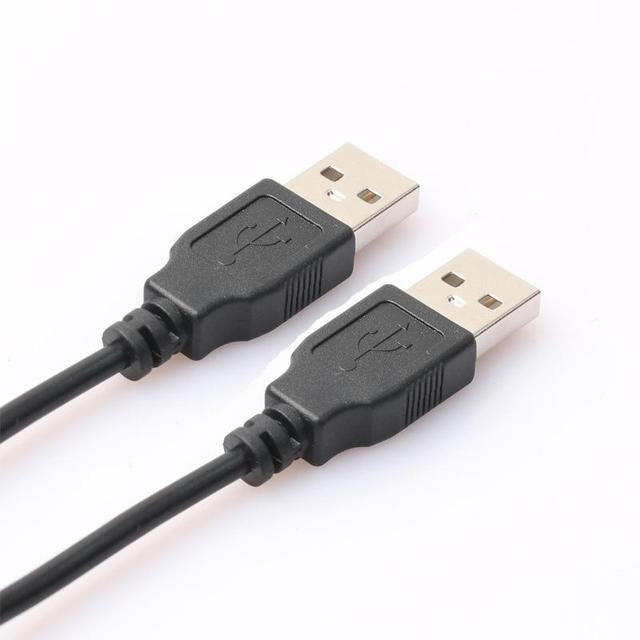 0.5M 1M 2.0 Double USB Computer Extension Cable a Male to a Male Cable Hi-Speed 480 Mbps Black Data Line Cables