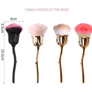 Pinceau à poudre en forme de rose, pinceau de maquillage pour le visage, pinceau à raser, outil pour les débutants et les professionnels de la beauté - Product Image 2