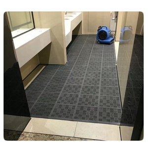 Tapis de douche emboîtable avec trous de drainage pour terrasse, piscine, douche, salle de bain - Product Image 3