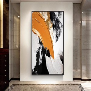 Arte Abstracto en Lienzo con Marco Negro, Rectangular, Decoración Moderna y Minimalista para Entrada, Sala de Estar o Pasillo - Product Image 2