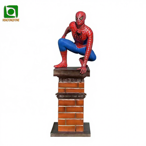2025 nuevo diseño decorativo de fibra de vidrio Spider Man estatua resina dibujos animados Spider-Man escultura - Product Image 1